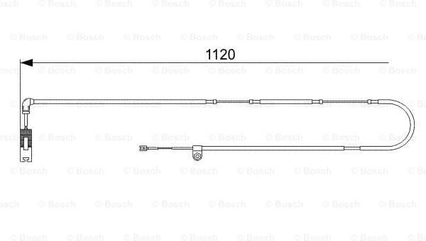 Warning Contact, brake pad wear 1987473010 - image 2