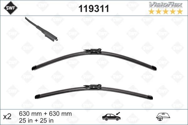 Wiper Blade DAS ORIGINAL SET 119311