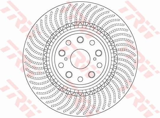 Brake Disc TRW SINGLE DF6488S