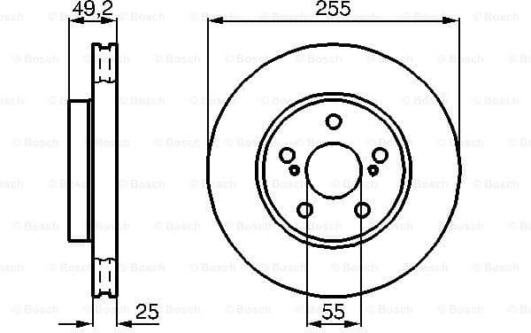 Brake Disc 0986478584
