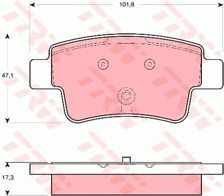 Brake Pad Set, disc brake GDB1656