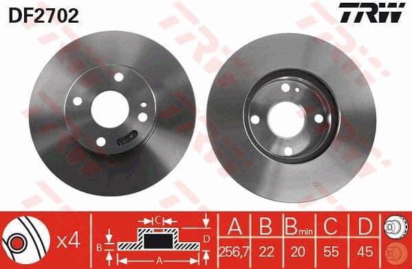 Brake Disc DF2702