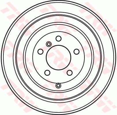 Brake Disc TRW SINGLE DF4954S - image 2