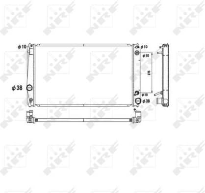 Radiator, engine cooling 53590