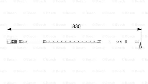 Warning Contact, brake pad wear 1987473043