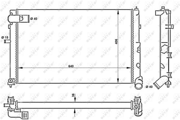 Radiator, engine cooling 50418 - image 2