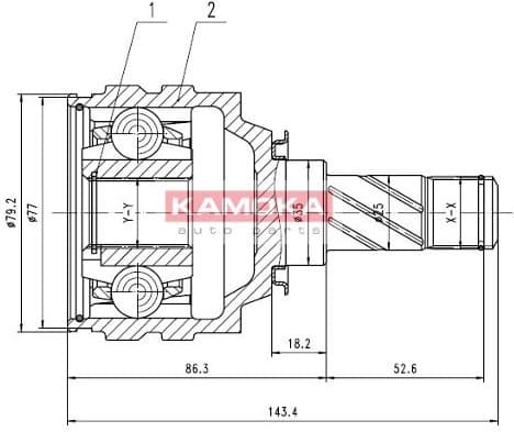 Joint Kit, drive shaft 8717