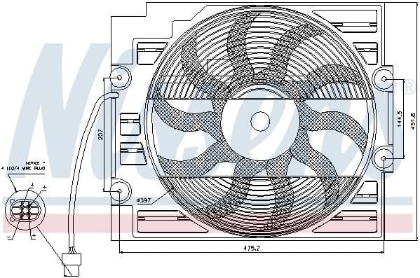 Fan, engine cooling 85421