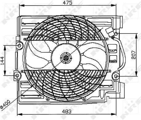 Fan, engine cooling 47029