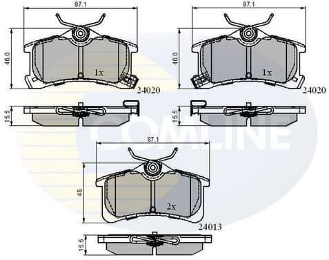 Brake pads rear CBP3903