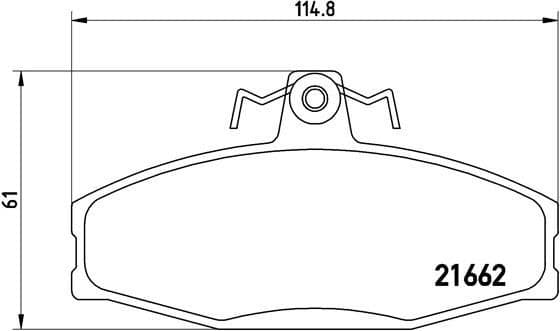 Brake Pad Set, disc brake PRIME LINE P85022