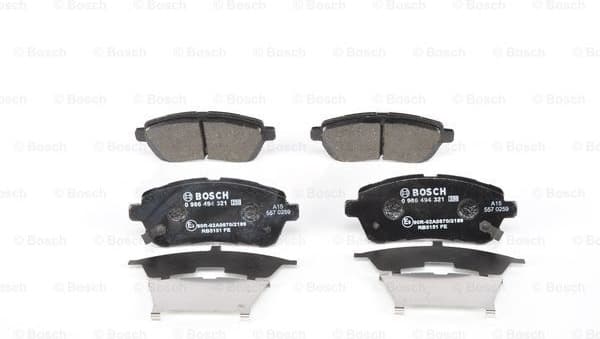 Brake Pad Set, disc brake 0986494321