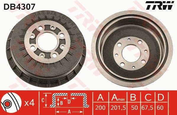 Brake Drum DB4307