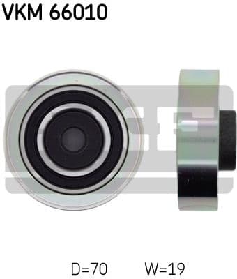 Deflection/Guide Pulley, V-ribbed belt VKM 66010