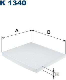 Filter, cabin air K1340