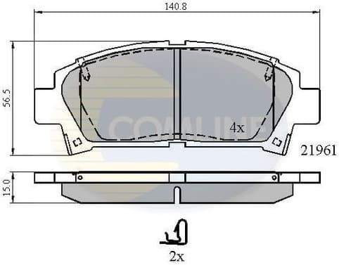 Brake pads front CBP3713