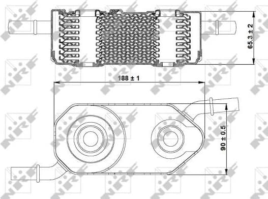 Oil Cooler, automatic transmission 31364