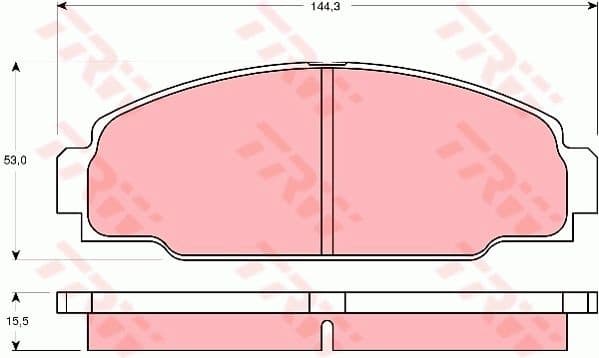 Brake Pad Set, disc brake GDB3090