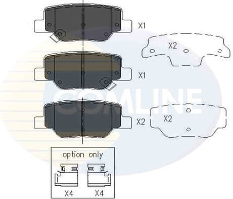 Brake pads rear CBP36010