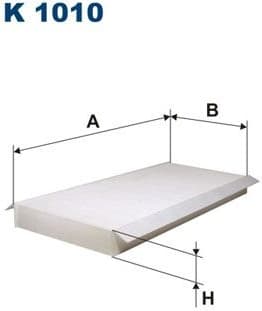Filter, cabin air K1010