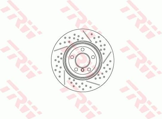 Brake Disc TRW SINGLE DF6601S - image 2