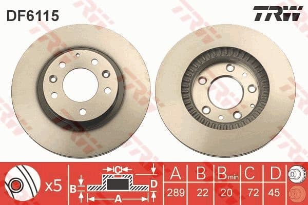 Brake Disc DF6115
