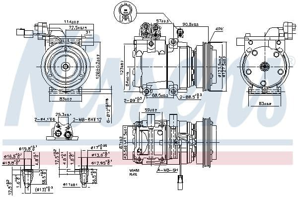 Compressor, air conditioning ** FIRST FIT ** 89291