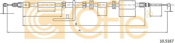 Cable Pull, parking brake 10.5167