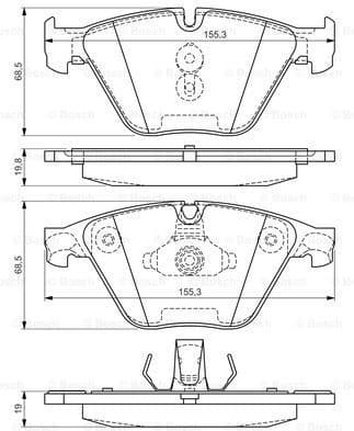 Brake Pad Set, disc brake 0986494549 - image 7