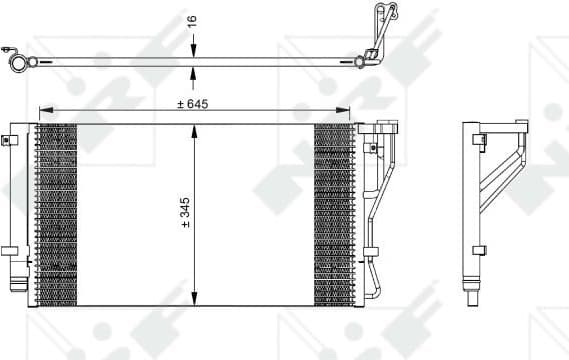 Condenser, air conditioning EASY FIT 35980