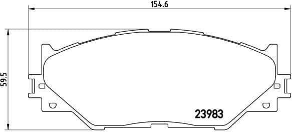 Brake Pad Set, disc brake PRIME LINE P83074