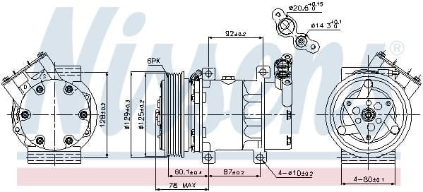 Compressor, air conditioning ** FIRST FIT ** 89109