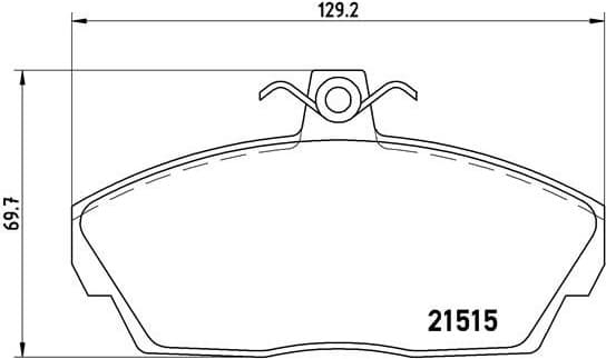 Brake Pad Set, disc brake PRIME LINE P44010