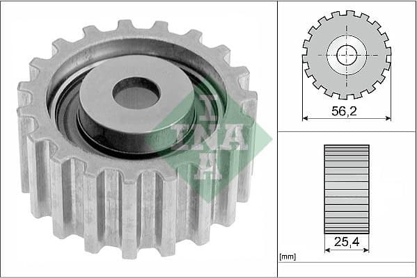 Deflection Pulley/Guide Pulley, timing belt 532001810