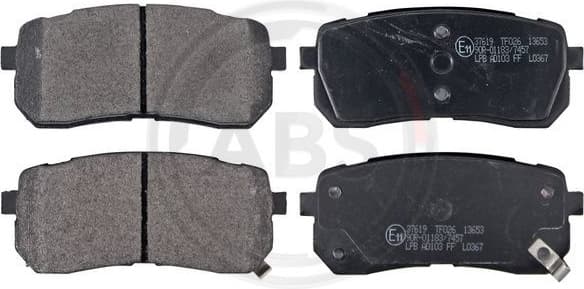 Brake Pad Set, disc brake 37619