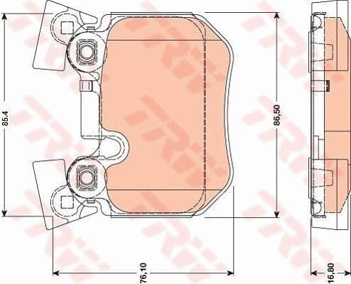 Brake Pad Set, disc brake GDB1795