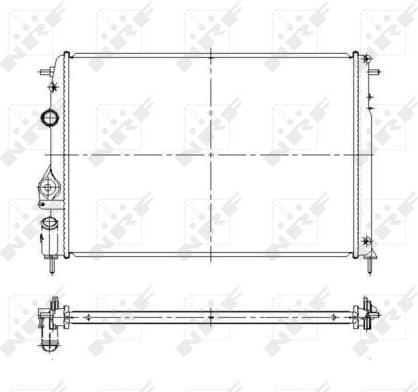 Radiator, engine cooling 58175