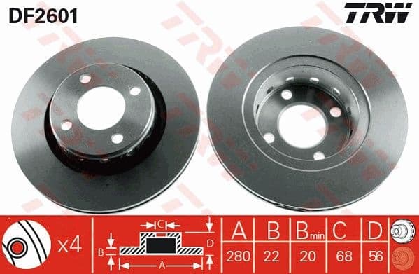 Brake Disc DF2601