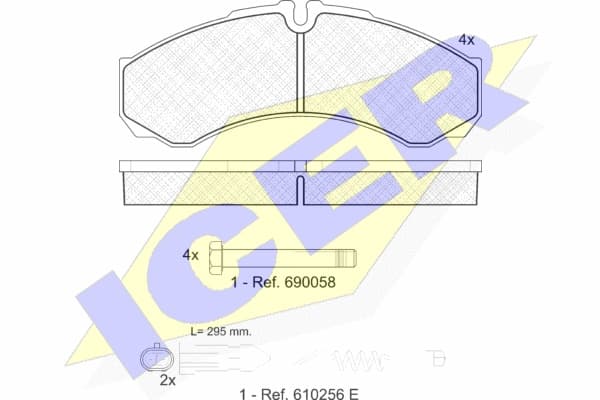 Brake pads front 141208200