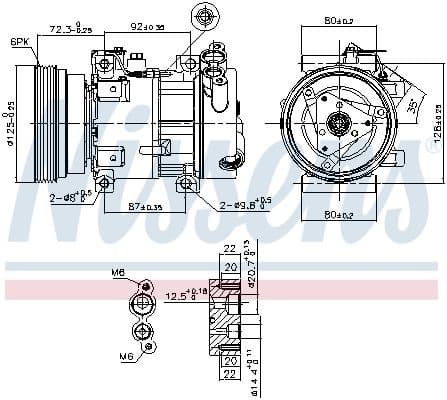 Compressor, air conditioning ** FIRST FIT ** 89148