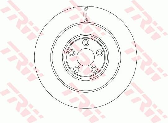 Brake Disc TRW SINGLE DF6654S - image 2