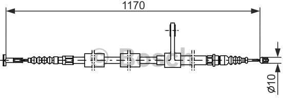 Cable Pull, parking brake 1987477554 - image 2