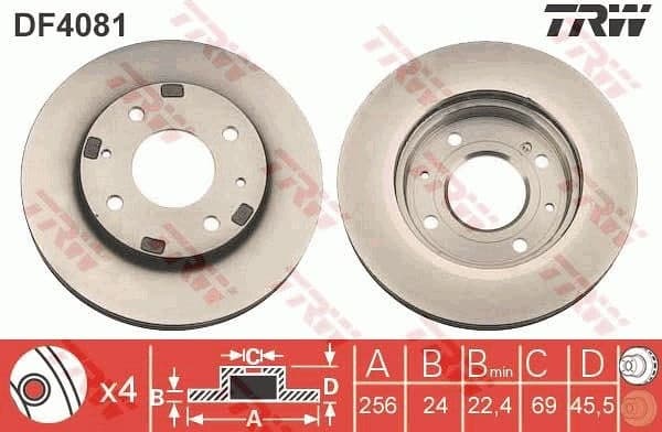 Brake Disc DF4081