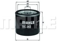 Filter oil OC242 - image 2