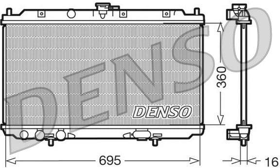 Radiator, engine cooling DRM46012