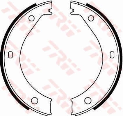 Brake Shoe Set, parking brake GS8217
