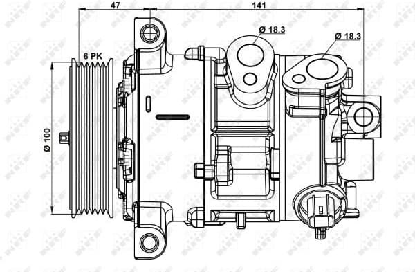 Compressor, air conditioning EASY FIT 32882