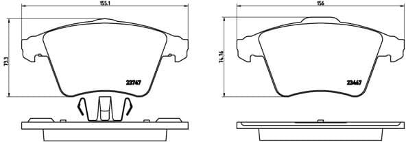 Brake Pad Set, disc brake PRIME LINE P85107
