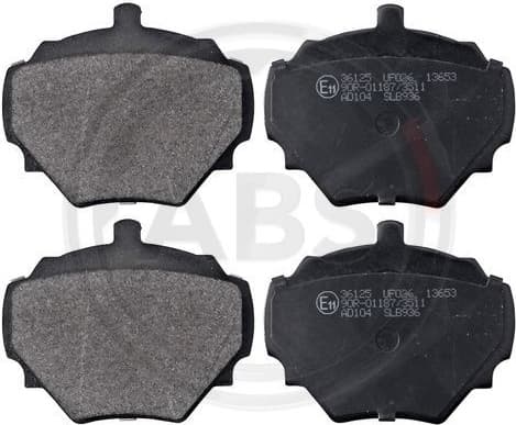 Brake Pad Set, disc brake 36125 - image 2