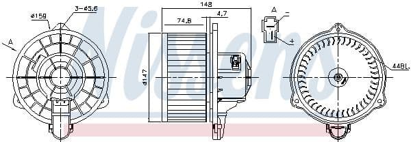 Interior Blower 87161